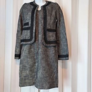 Banana Republic Tweed Career Blazer and Dress Set Made of Italian Fabric